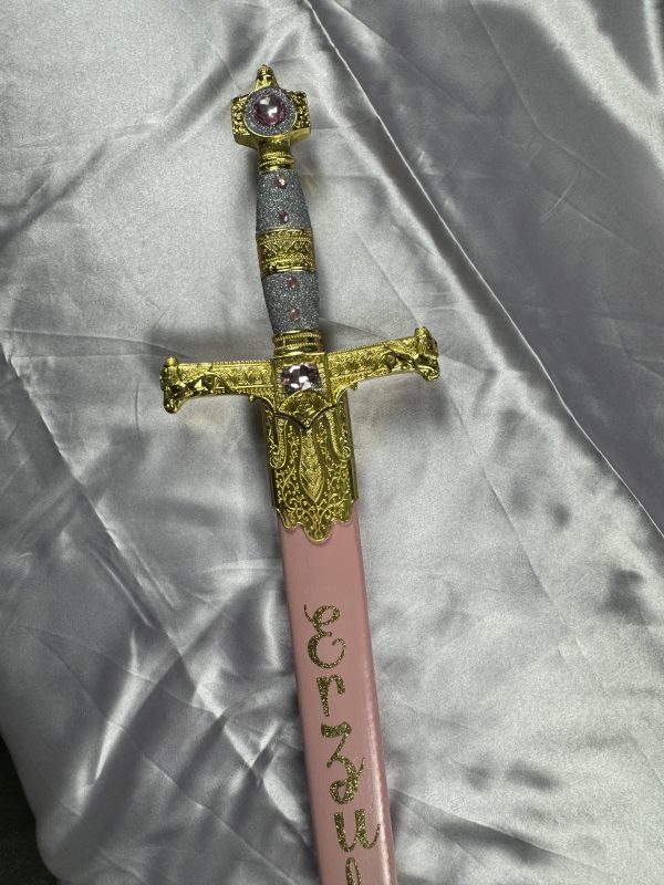 Erzulie Freda Sword 34" Pink and Gold - Image 2