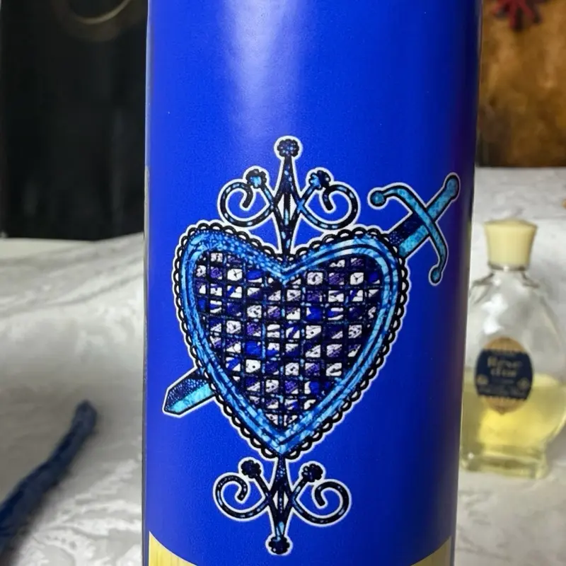 Erzulie Dantor 7 Day Candle with Veve - Image 3