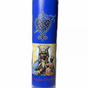 Erzulie Dantor 7 Day Candle with Veve