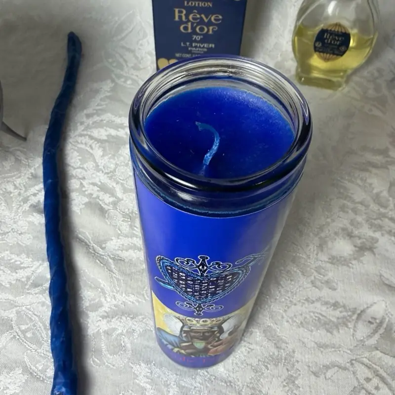 Erzulie Dantor 7 Day Candle with Veve - Image 4